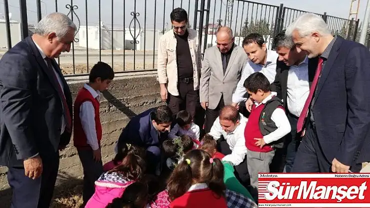 Samsat'ta ağaçlandırma kampanyasına destek