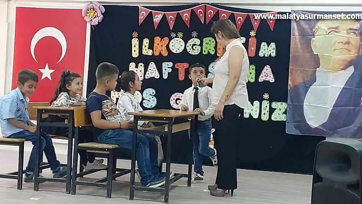 Samsat'ta İlköğretim Haftası coşkuyla kutlandı