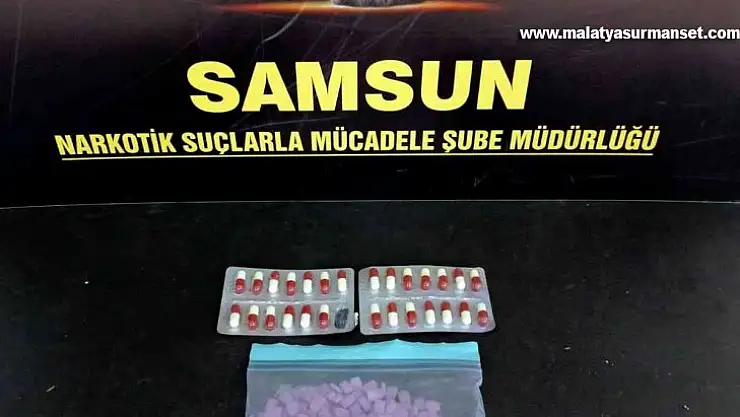 Samsun'da 597 adet uyuşturucu hap ele geçti: 1 gözaltı