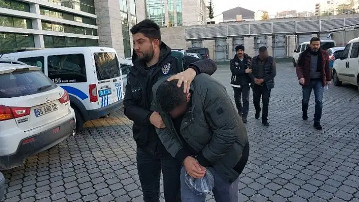 Samsun'da uyuşturucudan 3 şahıs adliyede