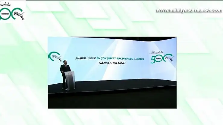 Sanko Holding'e listede en fazla şirketi bulunan grup ödülü