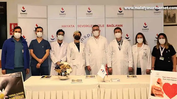 SANKO Üniversitesi Hastanesi'nde organ bağışının önemi anlatılıyor