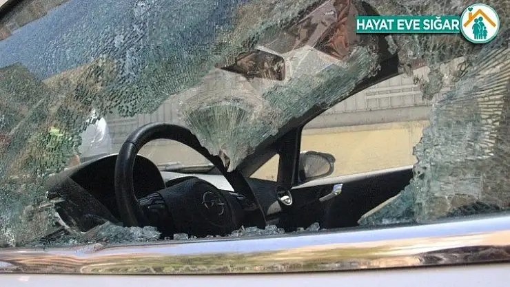 Şanlıurfa'da eline demir levyeyi alan kadın 21 aracın camını kırdı