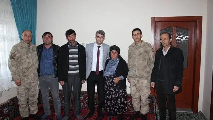 Şehit ailesine kaymakam şevkati