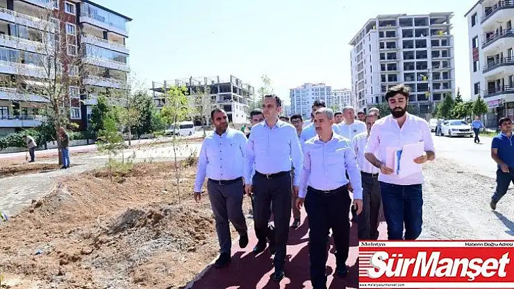 Şehit Engin Tilbaç parkında inceleme yaptı