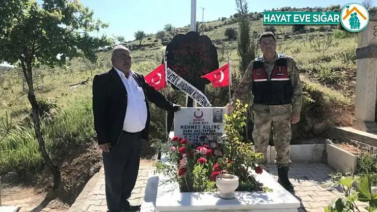 Şehit mezarlarına jandarma eli değdi