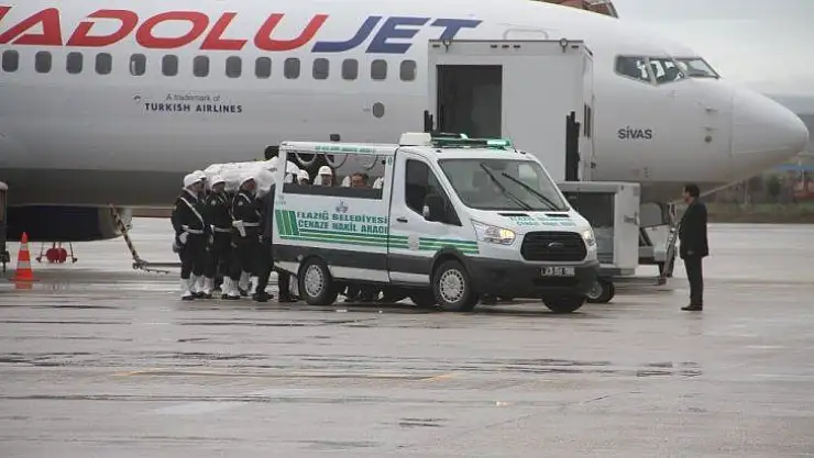 Şehit Müdür Yardımcısı Turan'ın naaşı memleketi Elazığ'a getirildi