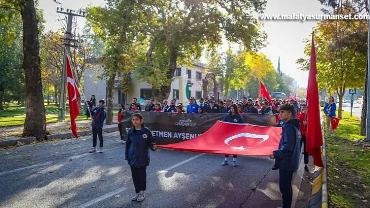 Şehit öğretmen Ayşenur Alkan'ın anısına yürüdüler