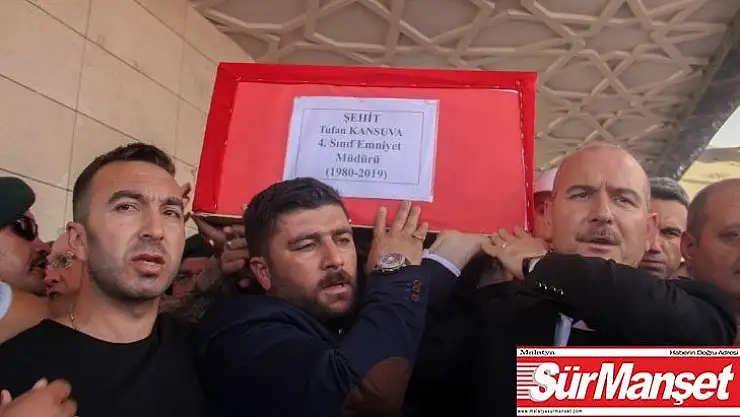 Şehit Özel Harekat Şube Müdürü Kansuva son yolcuğuna uğurlandı