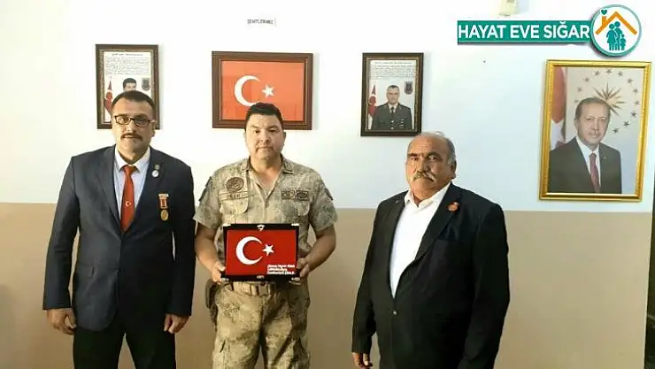 Şehit ve Gaziler Derneği'nden Jandarma'ya teşekkür ziyareti