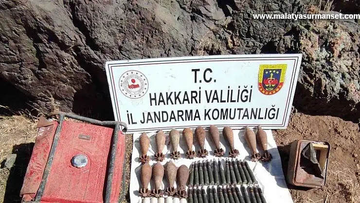 Şemdinli'de çok sayıda mühimmat ele geçirildi