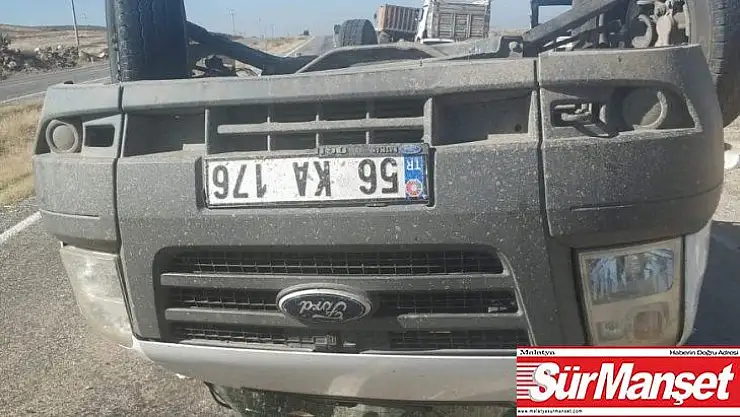 Siirt'te minibüs devrildi 2 yaralı