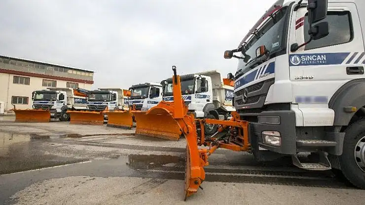Sincan Belediyesi güçlü filosuyla kışa hazır