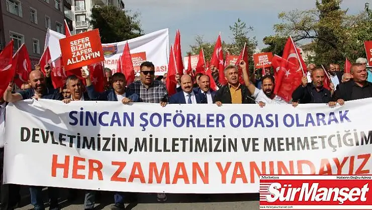 Sincan Şoförler ve Otomobilciler Odasından Barış Pınarı Harekatı'na destek