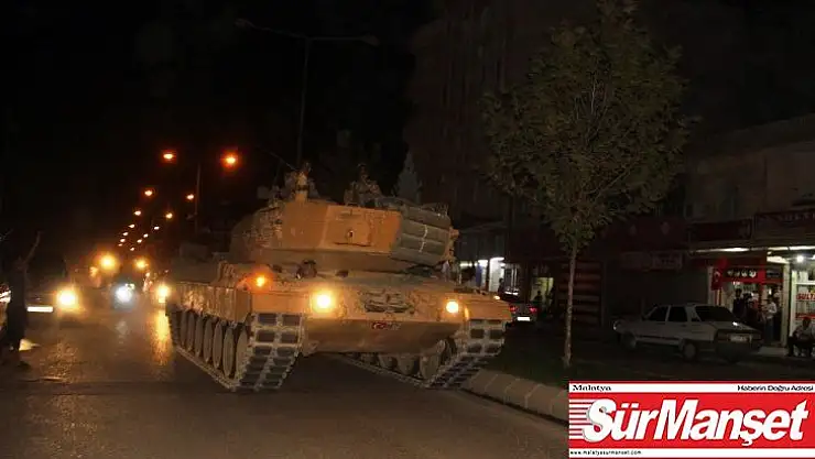 Sınıra tank ve zırhlı araç sevkiyatı