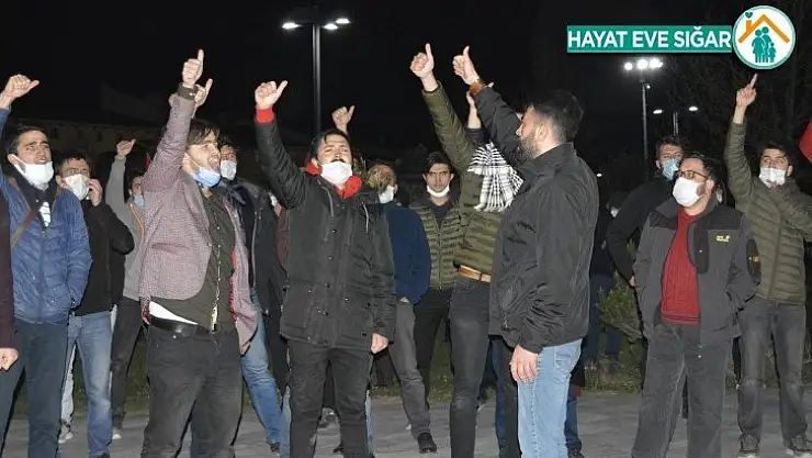 Sivas halkı Filistin için sokaklarda