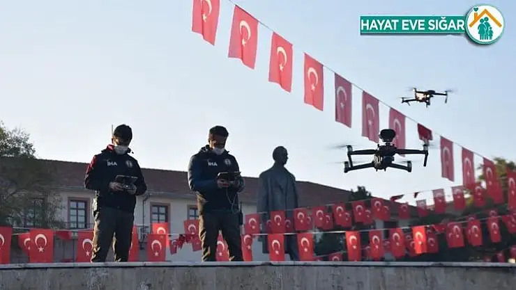 Sokağa çıkma kısıtlamasında droneli denetim