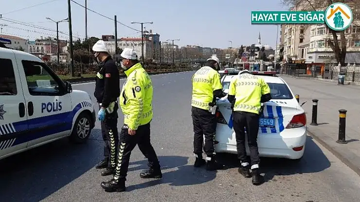 Sokağa çıkma yasağını ihlal eden 2 kişiye para cezası