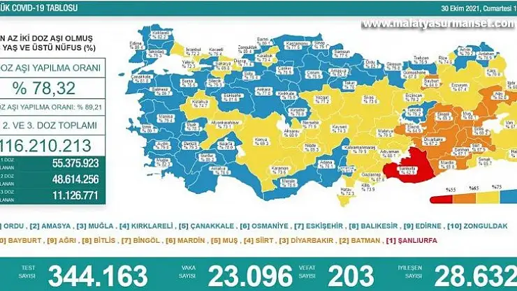 Son 24 saatte korona virüsten 203 kişi hayatını kaybetti