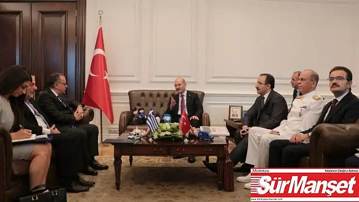 Soylu, Yunan heyetini kabul etti