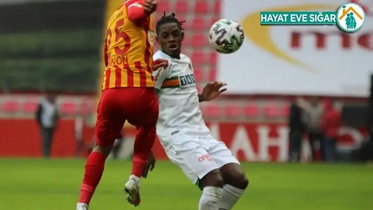 Süper Lig: Hes Kablo Kayserispor: 1 - Aytemiz Alanyaspor: 1
