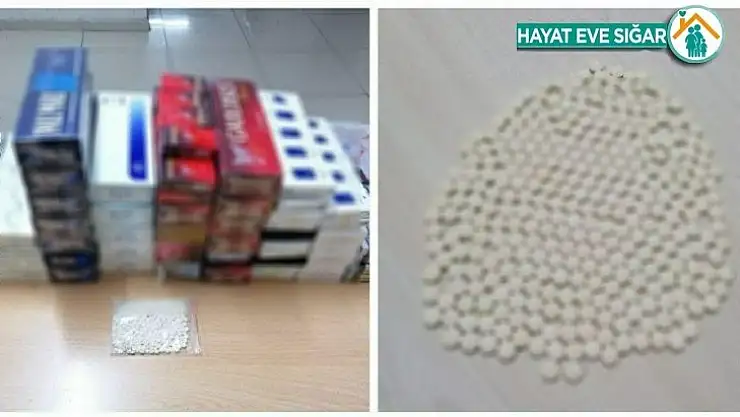 Şüphe üzerine durdurulan araçta uyuşturucu hap çıktı