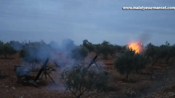 Suriye Milli Ordusu El Bab'ta terör örgütü PKK/YPG mevzilerini vurdu