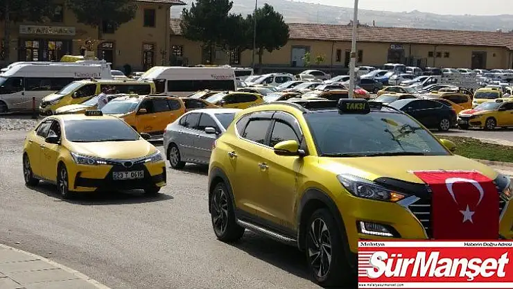 Taksicilerden Barış Pınarı Harekatı'na konvoylu destek