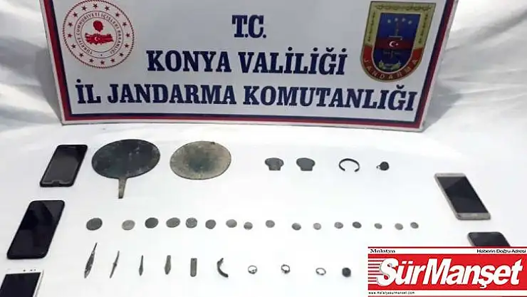 Tarihi eser kaçakçıları dinlenme tesisinde yakalandı