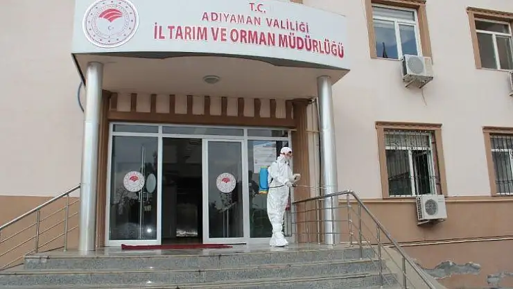 Tarım ve Orman Müdürlüğünde korona dezenfeksiyonu