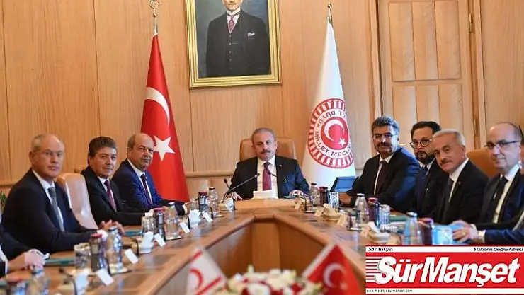 TBMM Başkanı Şentop, KKTC Başbakanı Ersin Tatar ile görüştü