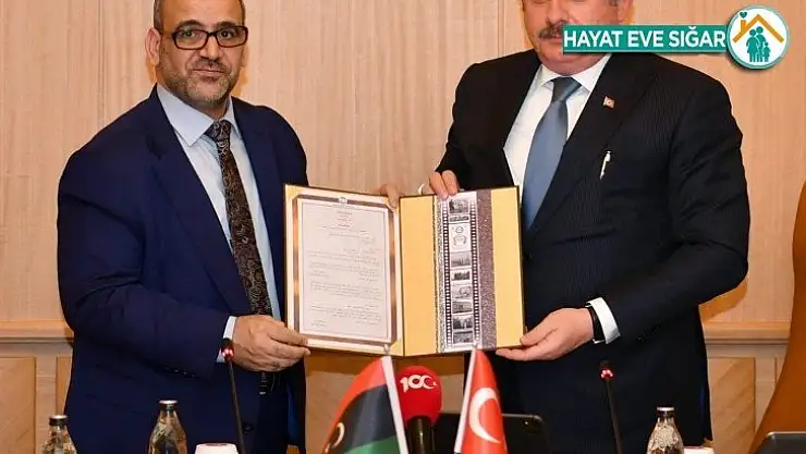 TBMM Başkanı Şentop, Libya Devlet Yüksek Konseyi Başkanı El Meşri ile görüştü