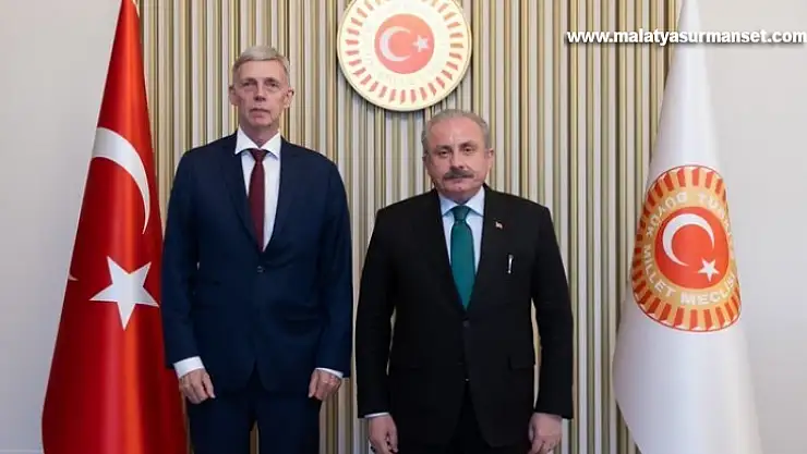 TBMM Başkanı Şentop, Norveç'in Ankara Büyükelçisi Erling Skjonsberg'i Meclis'te kabul etti