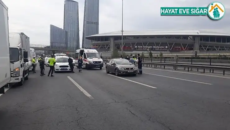 TEM Otoyolu'nda hız kazası: 2 yaralı