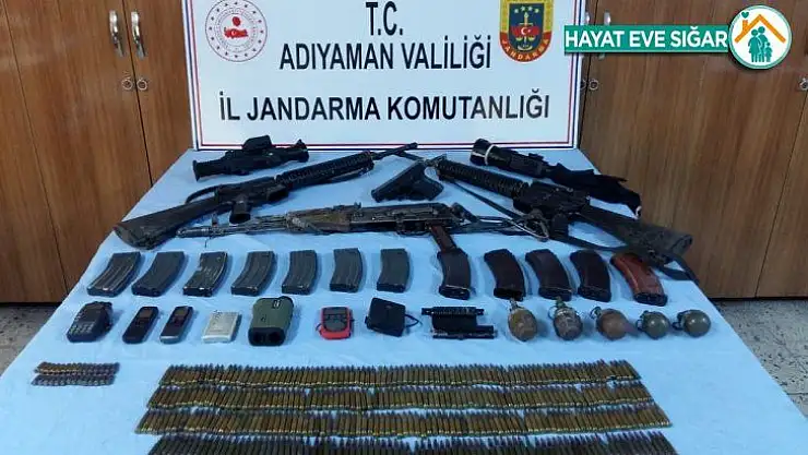 Teröristlere ait çok sayıda mühimmat ele geçirildi