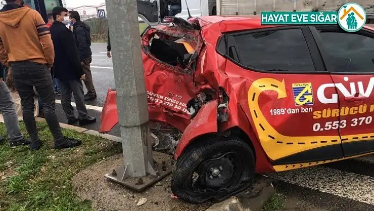 Tır sürücü adayının kullandığı araca çarptı: 4 yaralı