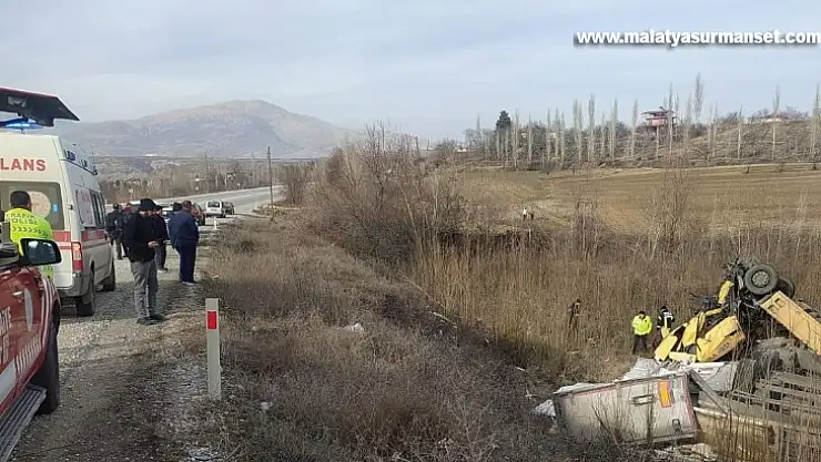 Tır takla attı: 1 yaralı