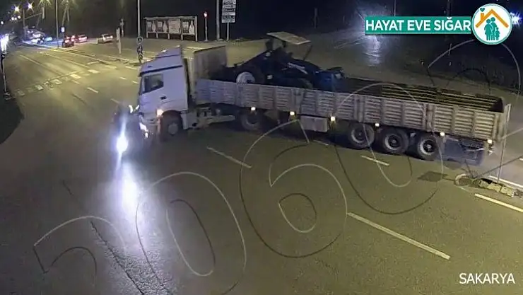Tırla otomobilin çarpışması KGYS'ye yansıdı