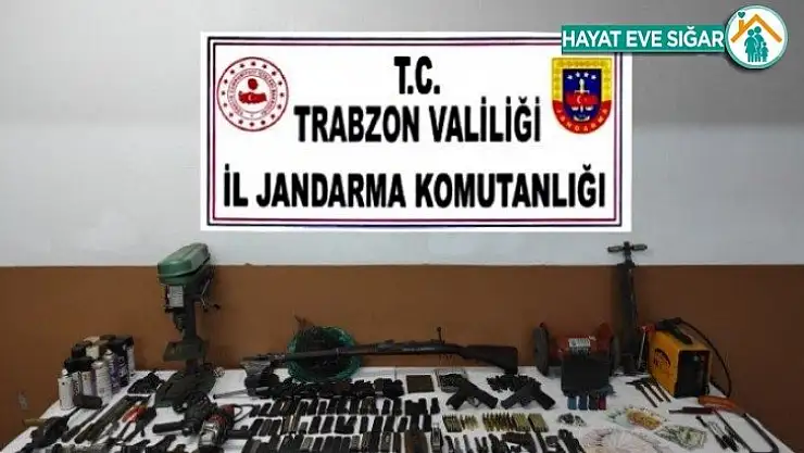 Trabzon'da kaçak silah atölyesine baskın