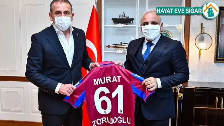 Trabzonspor Teknik Direktörü Avcı'dan Başkan Zorluoğlu'na ziyaret