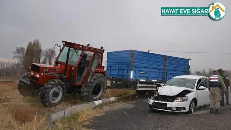 Trafik kazası 2'si Çocuk 5 yaralı