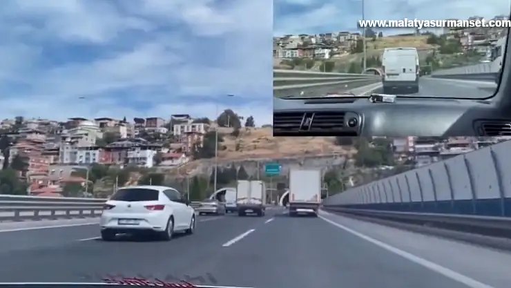 Trafik magandaları makas attıkları anları paylaştı, polis affetmedi