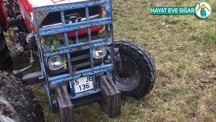 Traktör devrildi: 1 ölü