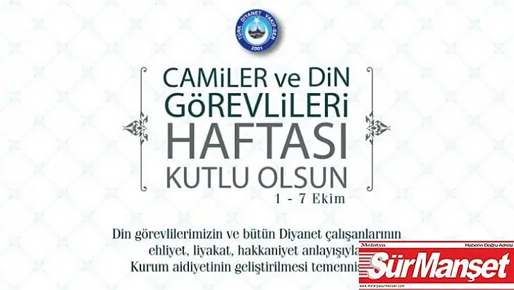 Türk Diyanet Vakıf-Sen'den 'Camiler ve Din Görevlileri Haftası' mesajı
