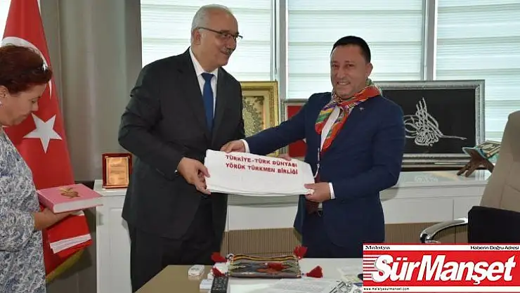 Türkiye-Türk Dünyası Yörük Türkmen Birliği'nden Başkan Beyoğlu'na ziyaret