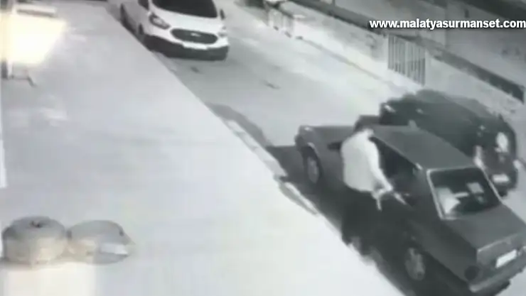 otomobil hırsızlığı kamerada: 1 şüpheli tutuklandı