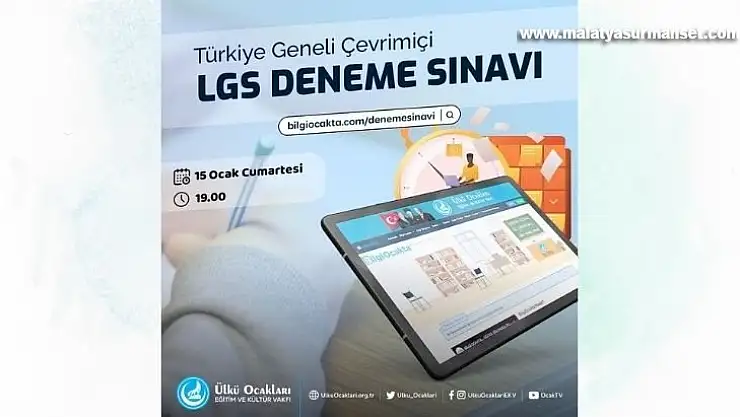 Ülkü Ocaklarından Türkiye'nin en geniş katılımlı LGS Çevrimiçi Sınav