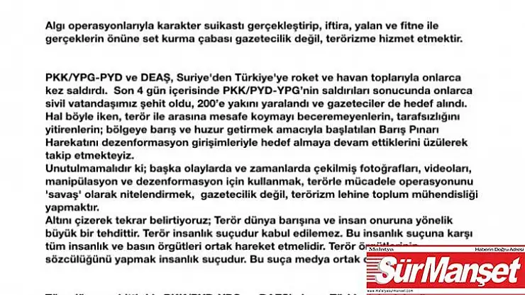 UMED'den uluslararası medyaya 'dezenformasyon' uyarısı