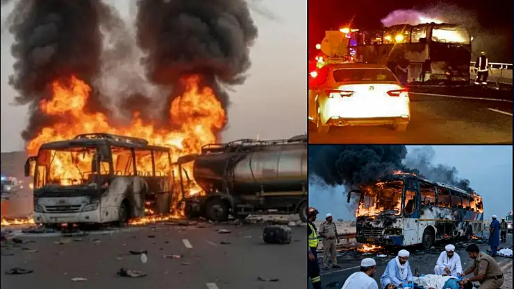 Umre Kafilesinde Korkunç Kaza 42 Ölü