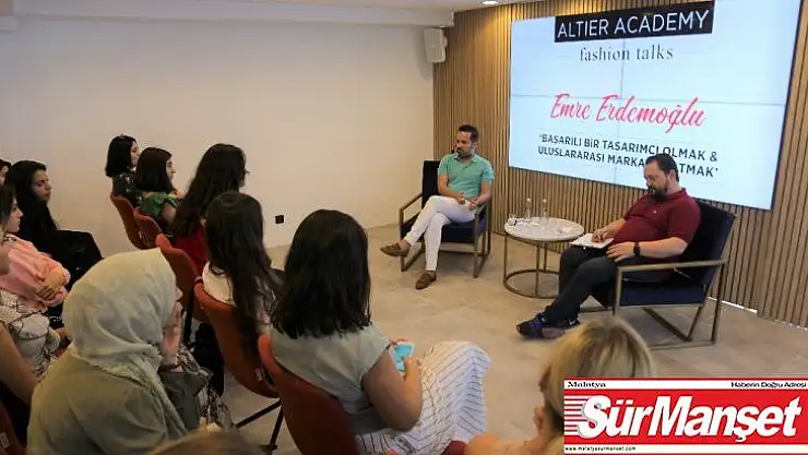 Ünlü moda tasarımcısı Emre Erdemoğlu öğrencilerle buluştu